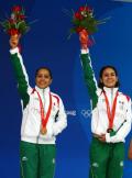 图文-跳水女子双人10米台决赛 墨西哥组合获铜牌