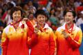 图文-乒球女团国乒3-0新加坡 中国女队拿到金牌