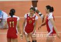 图文-中国女排3-0委内瑞拉 队员非常轻松