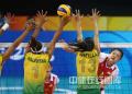 图文-奥运女排半决赛中国VS巴西 简直无可奈何