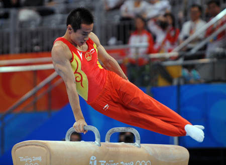 Chinese Xiao Qin wins men's pommel horse Olympic gold