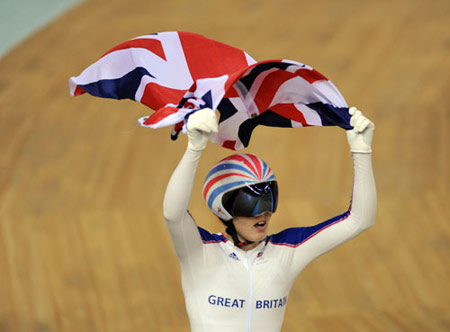 British Pendleton wins women's sprint cycling Olympic gold