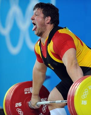 Germany's Steiner wins Olympic men's +105kg weightlifting gold