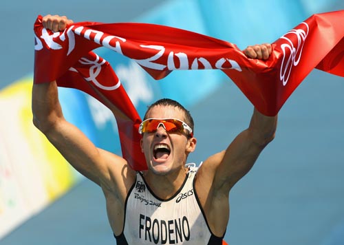 Photos: Frodeno wins gold in Men's Triathlon