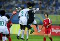 图文-[奥运会]女足朝鲜1-0尼日利亚 埃克波头球解围