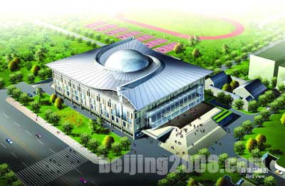 Gymnasium der Peking-Universität (Tischtennis-Stätte bei der Beijinger Olympiade 2008)