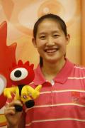 图文-冠军刘子歌做客新浪聊奥运 留下最美笑容