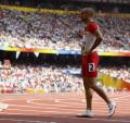 图文-奥运会男子400米预赛 失败者遗憾的离场