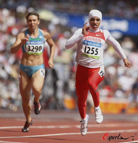 图文-奥运女子200米预赛巴林飞人