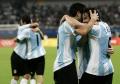 图文-[男足]阿根廷1-0澳大利亚 球员庆祝进球