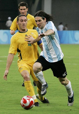 图文-[男足]阿根廷1-0澳大利亚 梅西也有小动作