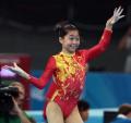 图文-中国队亮相女子资格赛 杨伊琳自由体操比赛中
