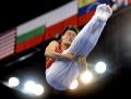 图文-蹦床女子个人赛资格赛 中国陆春龙空中姿态