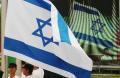 图文-以色列奥运代表团举行升旗仪式 国旗迎风展开