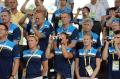 图文-瑞典奥运代表团举行升旗仪式 铭记这一刻
