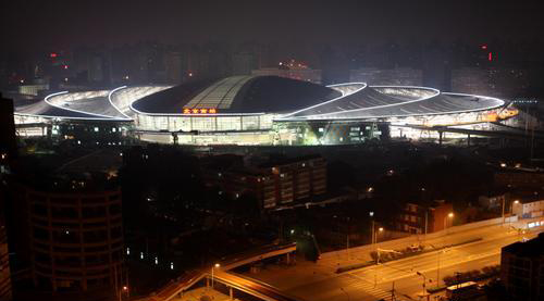 资料图片:北京南站-北京南站夜景_其他_2008奥运站 ...