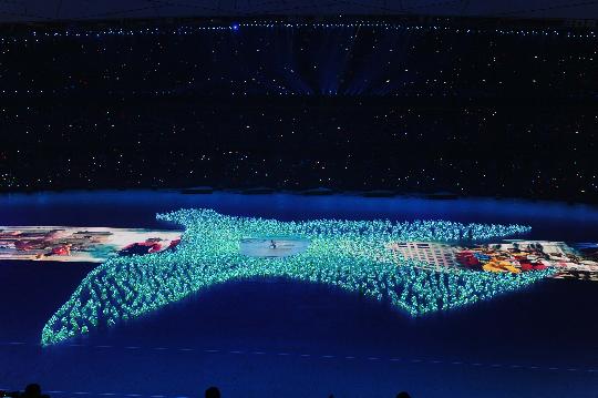 图文-2008北京奥运会开幕式 