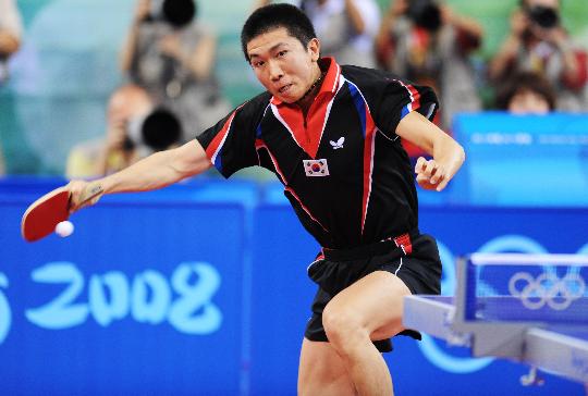 图文-奥运会乒乓球经典瞬间回顾 柳承敏发挥欠佳 