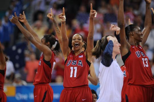 图文-美国女篮胜澳大利亚夺冠 美国女篮如愿以偿