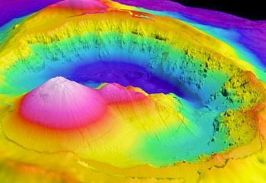 全球十大海底火山:喷发造就美丽新月岛屿(图)(