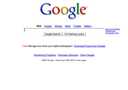 谷歌主页改版拉长搜索框(图)(2)_互联网_科技时代_新浪网