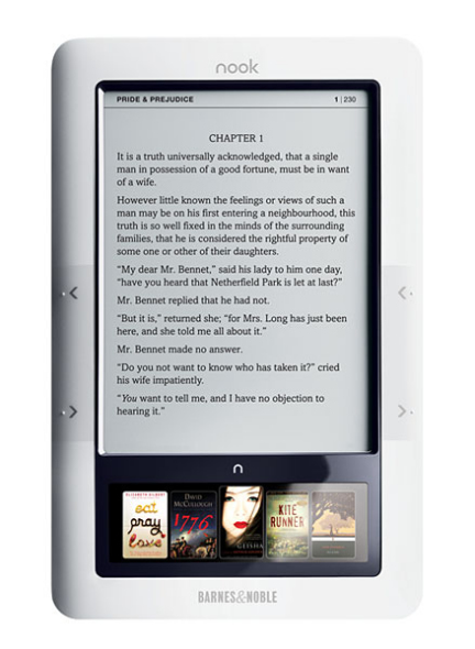 Kindle 2劲敌 触摸屏电子书nook体验_数码