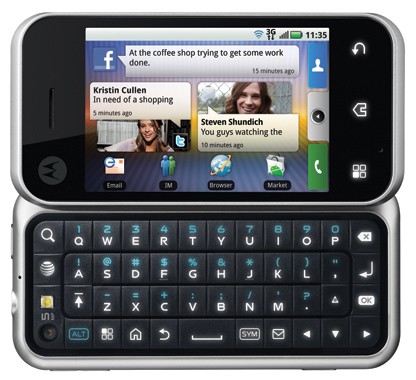 AT&T首次出售摩托罗拉Android手机Backflip