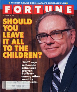 On September 29, 1986 " you can leave children money completely "