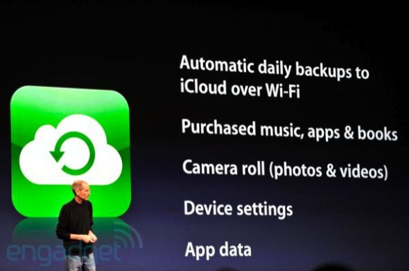 苹果发布全新云服务iCloud_手机