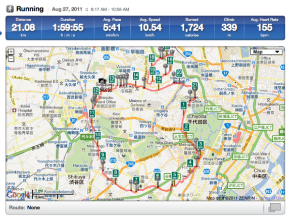 东京男子跑步打造地图苹果Logo(图)-福建之窗IT频道