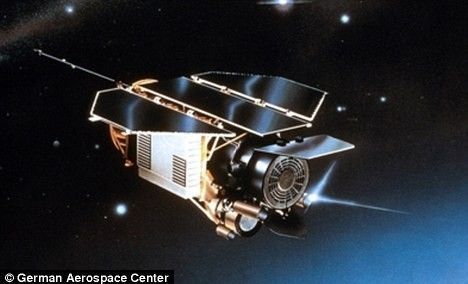 艺术家印象中的ROSAT号太空望远镜。 
