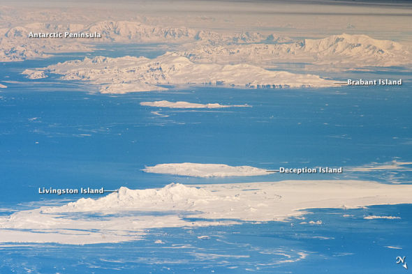 每日卫星照：南极洲南设得兰群岛(图)