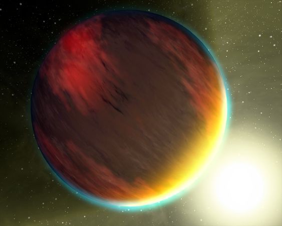 艺术示意图:超高密度系外行星corot-20b