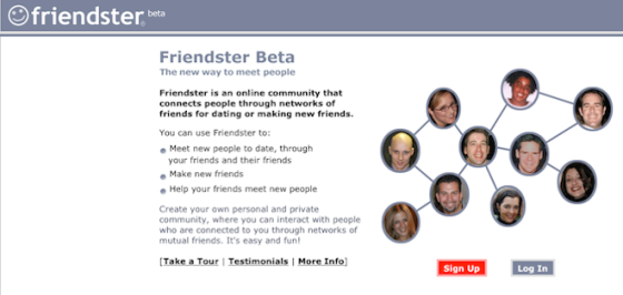 Friendster通常被认为是社交网站的“鼻祖”