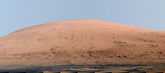 好奇号传回火星山峰全景图:高度超珠穆朗玛_科