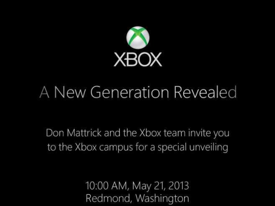 微软下代Xbox游戏机发布会邀请函