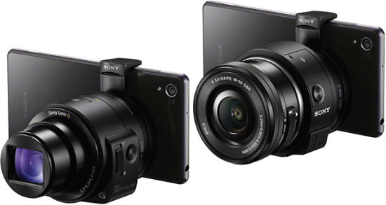 索尼发QX1无线微单及QX30无线长焦镜头相机