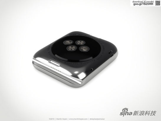 3D渲染制造Apple Watch拆解图02