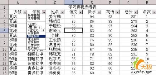 用好Excel筛选功能 查询数据更加方便_软件学