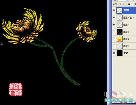 用Photoshop轻松打造一朵艳丽菊花(6)