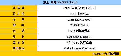 家居电脑经典延续方正卓越S2008评测(5)