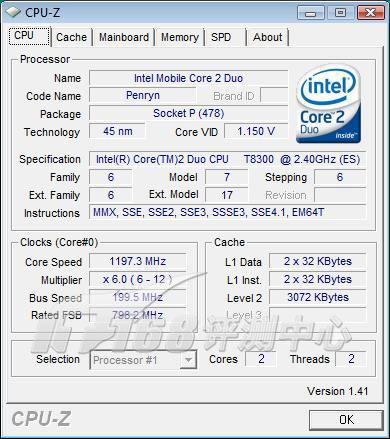 Penryn������ͬ������X310�ʼǱ�����(4)