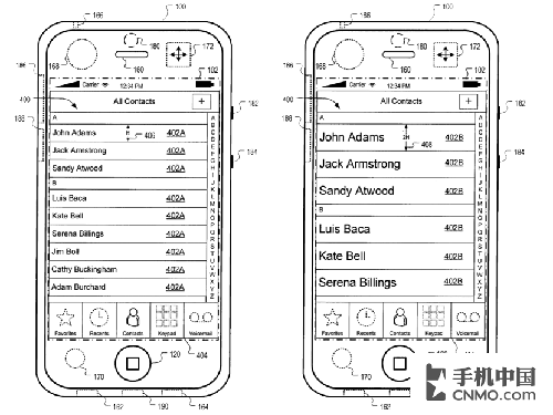 苹果为iPhone申请运动自适应界面专利