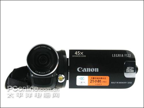 标清双闪存摄像机时尚DV佳能FS22评测