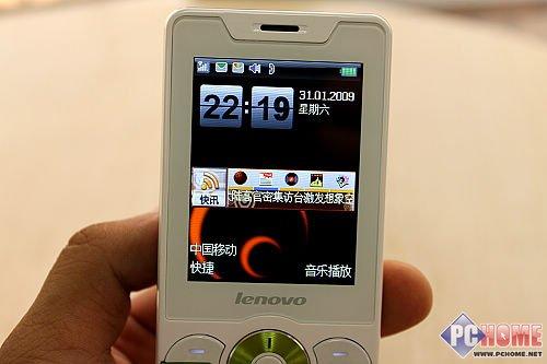 绿白锋锐精灵联想音乐手机i380评测