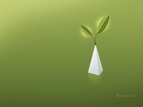 绿色桌面 保护眼睛的壁纸集1024x768_软件学园_科技时代_新浪网