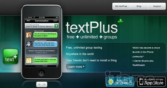 著名SMS软件textPlus加盟Android平台_软件学
