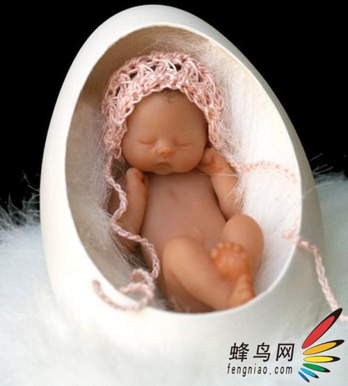 惹人怜爱的超萌婴儿微雕 