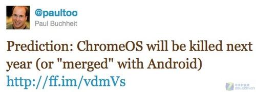 Gmail֮��Ԥ��Chrome OS����Android�ϲ� 