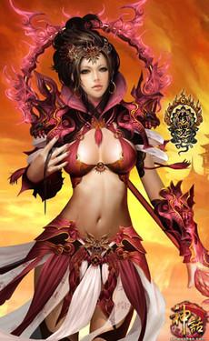 游戏原画—妖艳女修罗